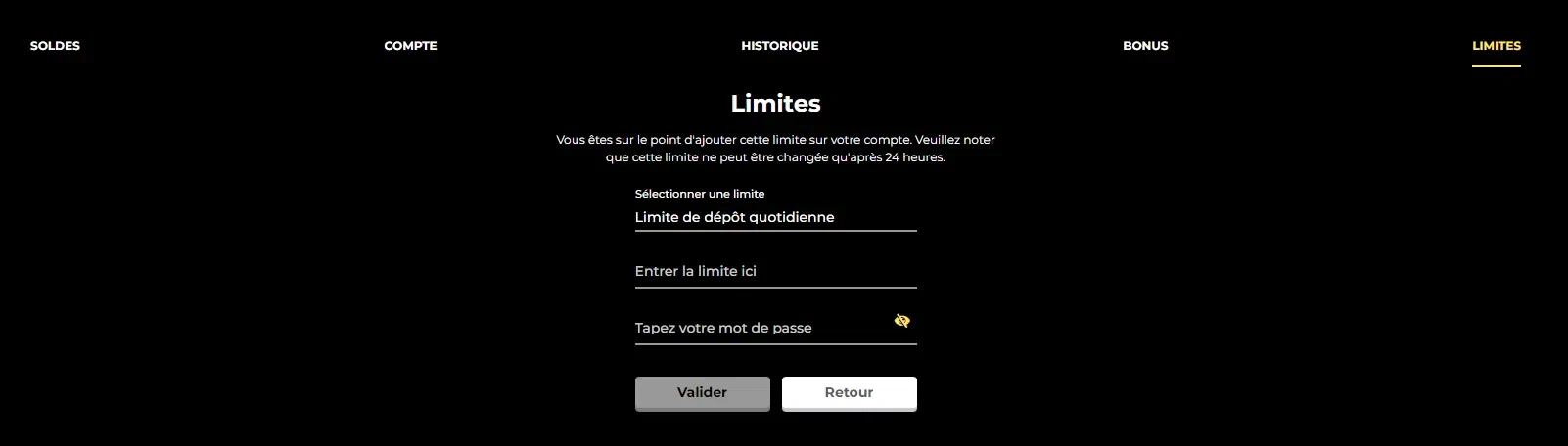 mettre en place une limite de dépôt sur lucky luke casino