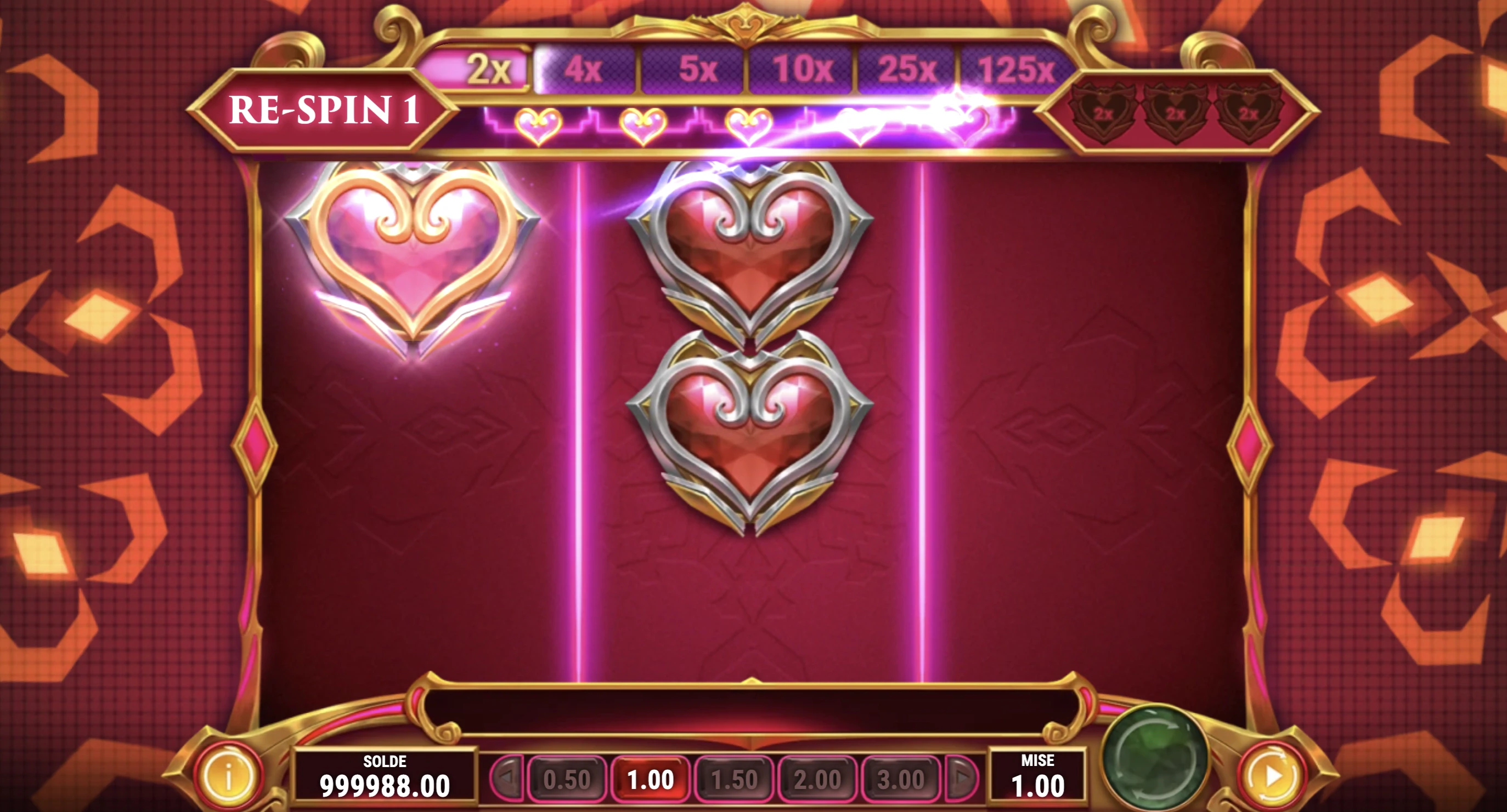 Fonctionnalité numéro 1 durant le bonus de Joker Love