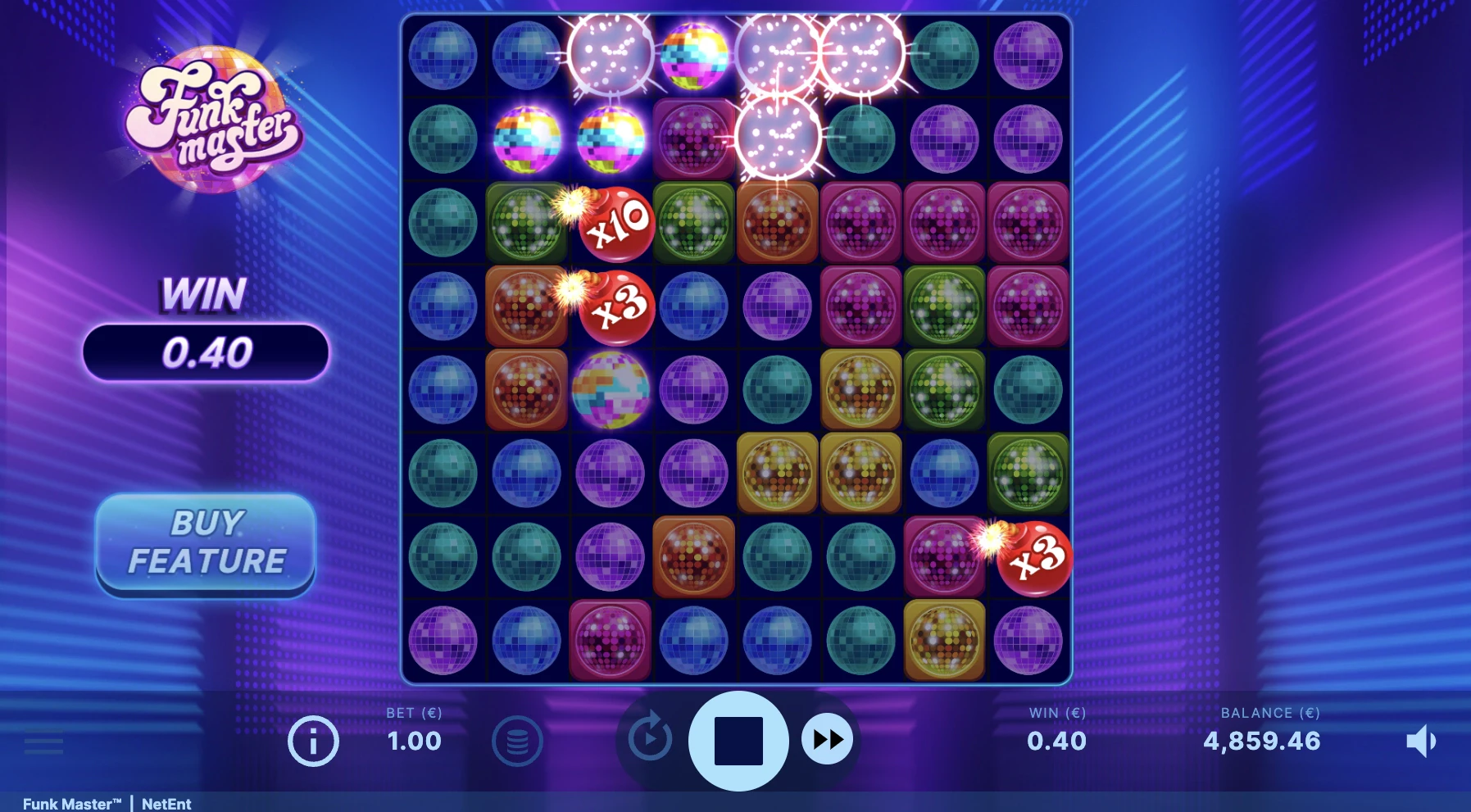 Obtention des parties gratuites sur la machine a sous Funk Master du provider NetEnt