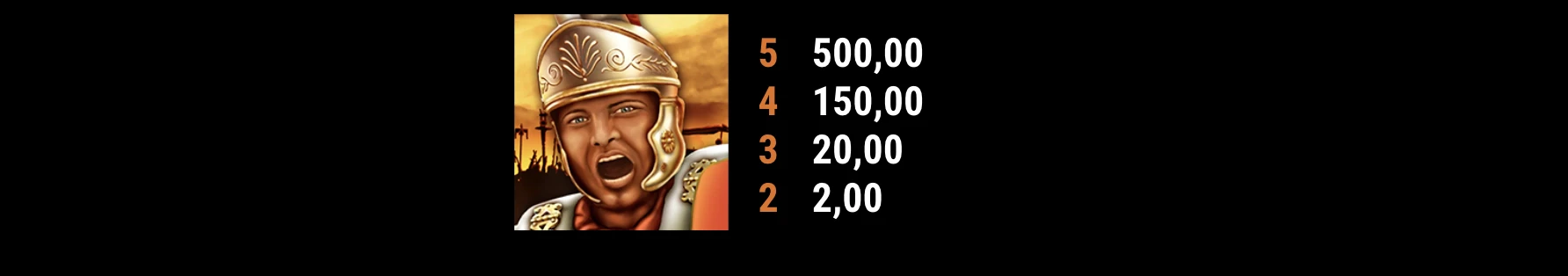 Symbole wild sur la machine a sous Roman Legion Golden Nights Bonus