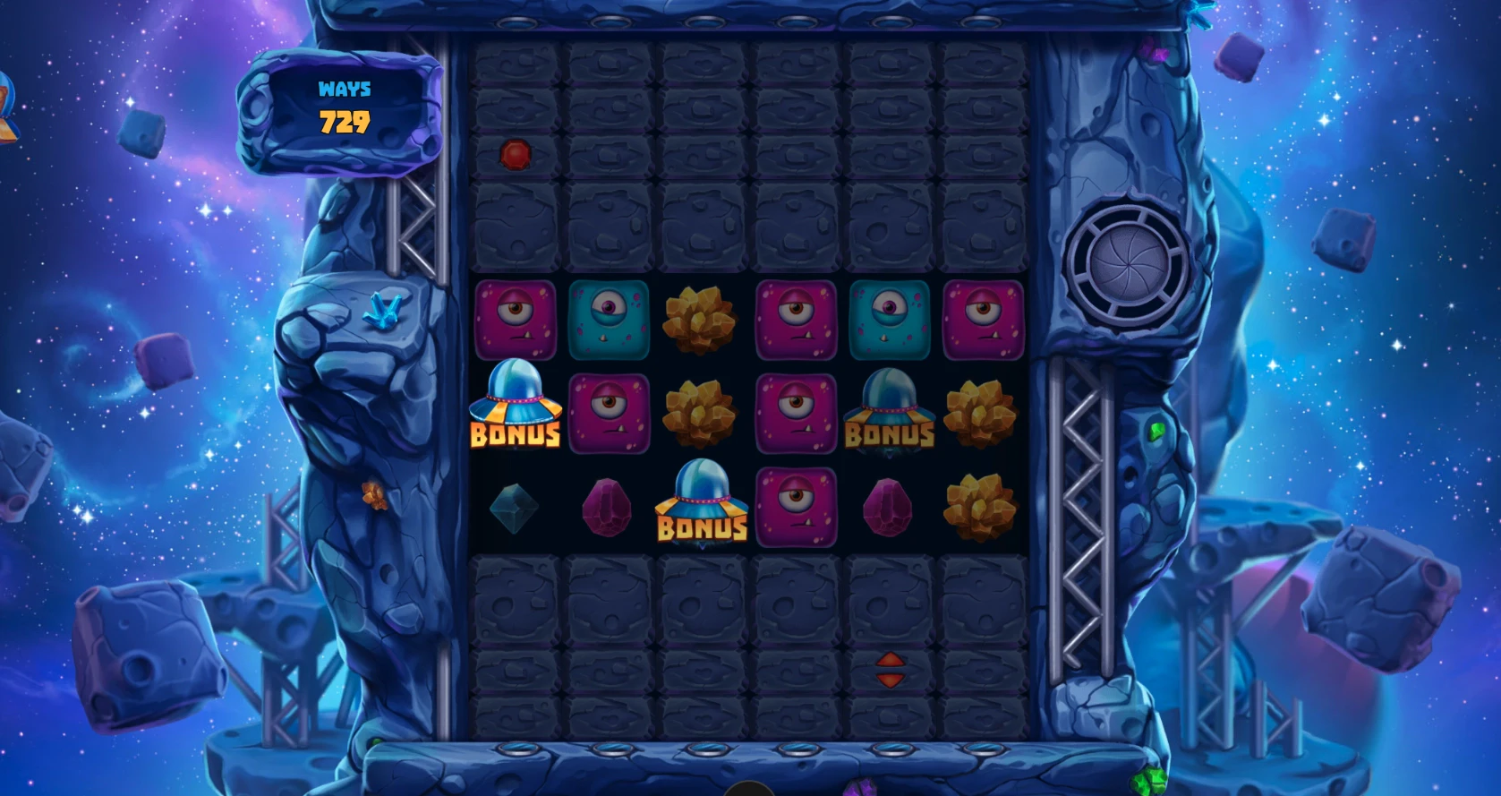 Obtention des parties bonus sur la machine a sous Space Miners