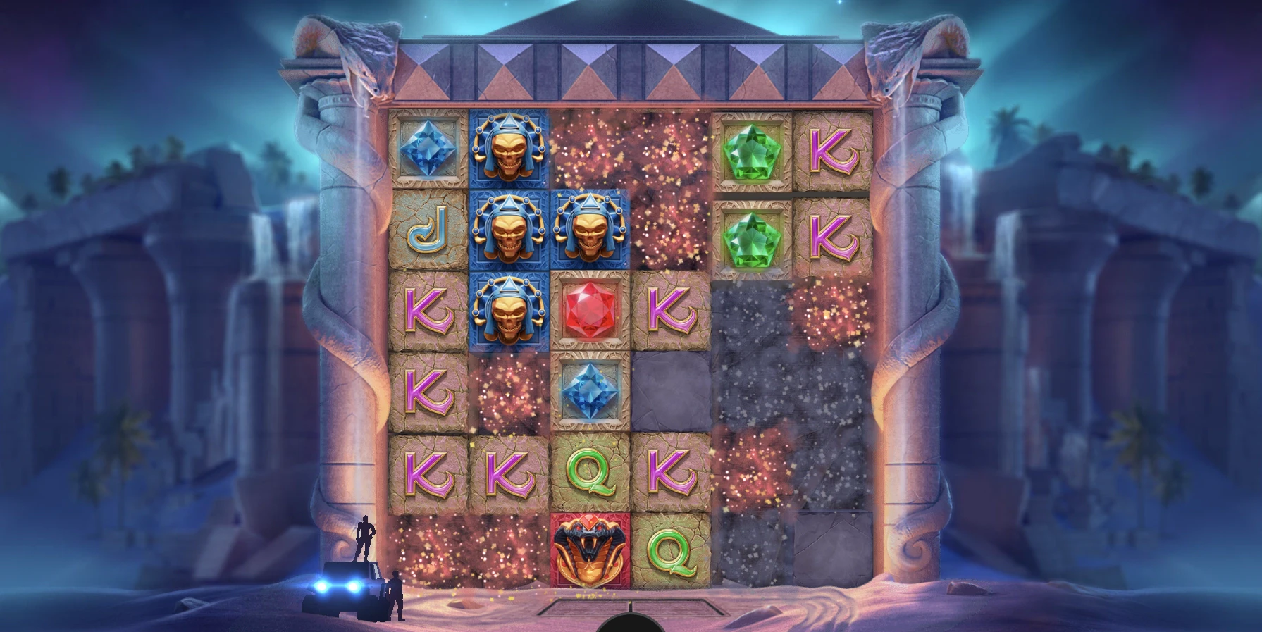 Fonctionnalité dans le jeu de base de la machine a sous Temple Tumble 2 de Relax Gaming