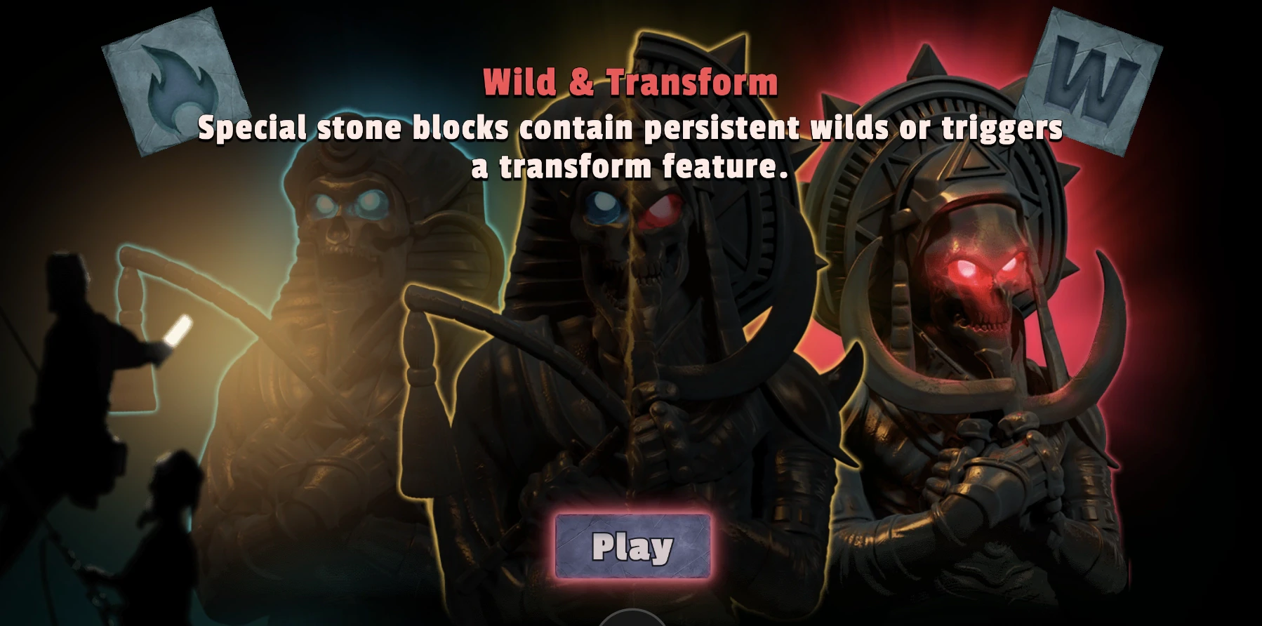 Explication des parties bonus Wild & Transform sur la machine Temple Tumble 2 de Relax Gaming
