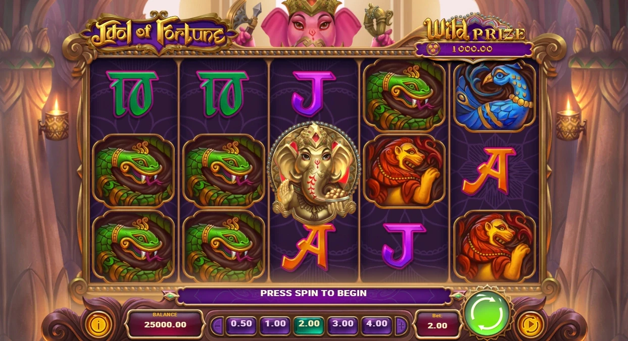 jeu de base de la slot idol of fortune de play’n go