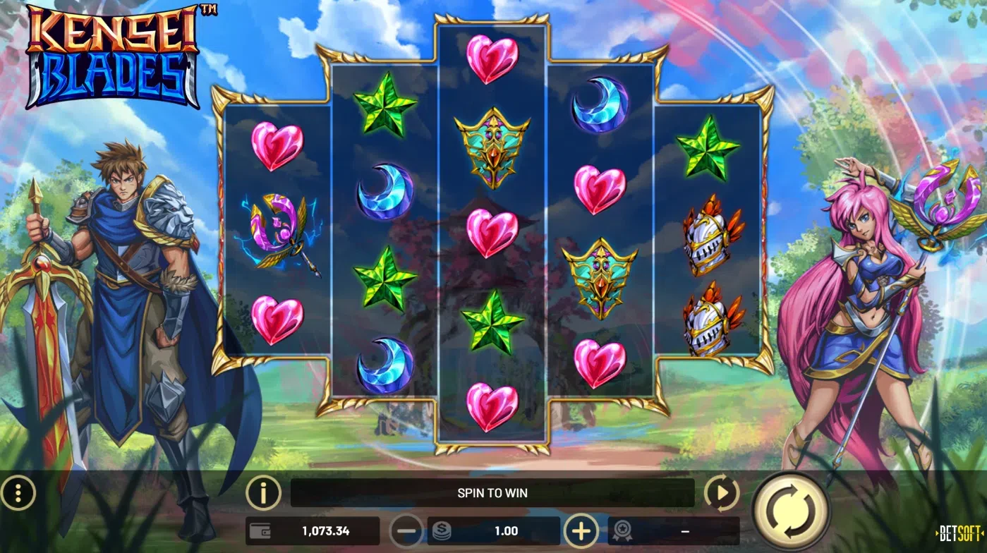 le jeu de base de la slot kensei blades de betsoft