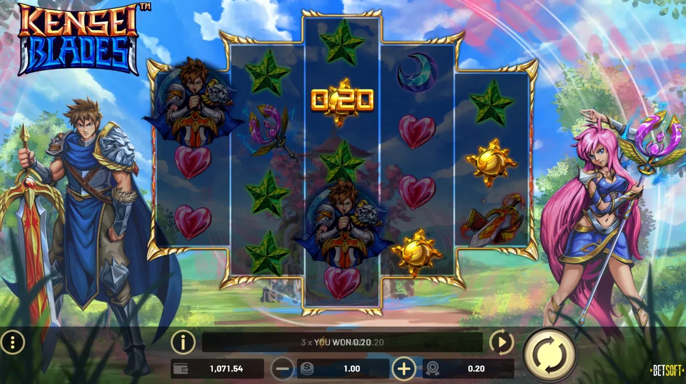 les différentes connexions de kensei blades de betsoft