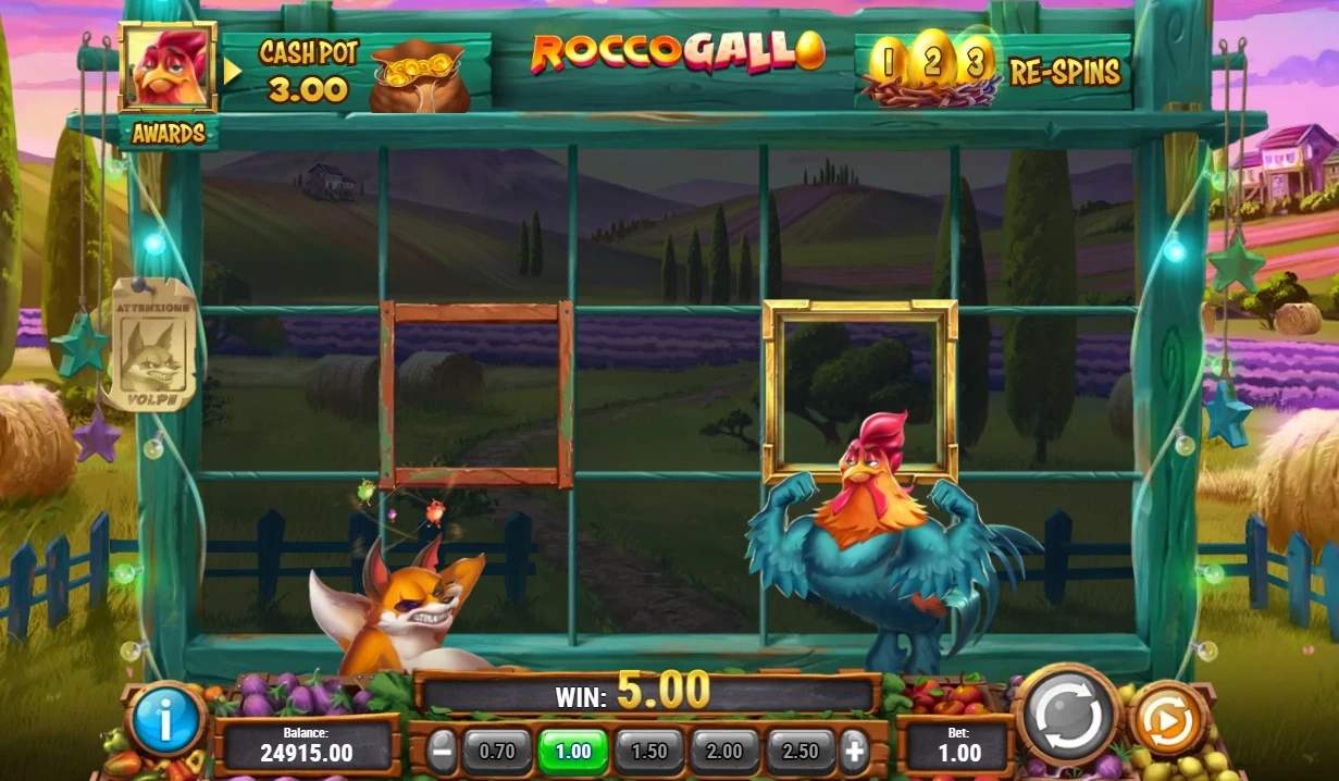 combat entre le poulet et le renard bonus de rocco gallo