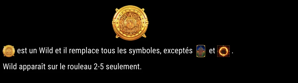 Symbole wild sur la machine a sous Mayan Fire de Gamomat