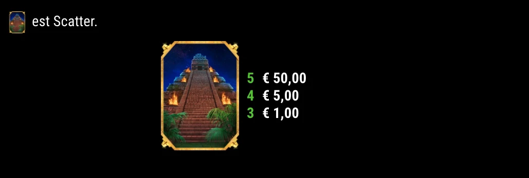 Symbole Scatter sur la machine a sous Mayan Fire de Gamomat