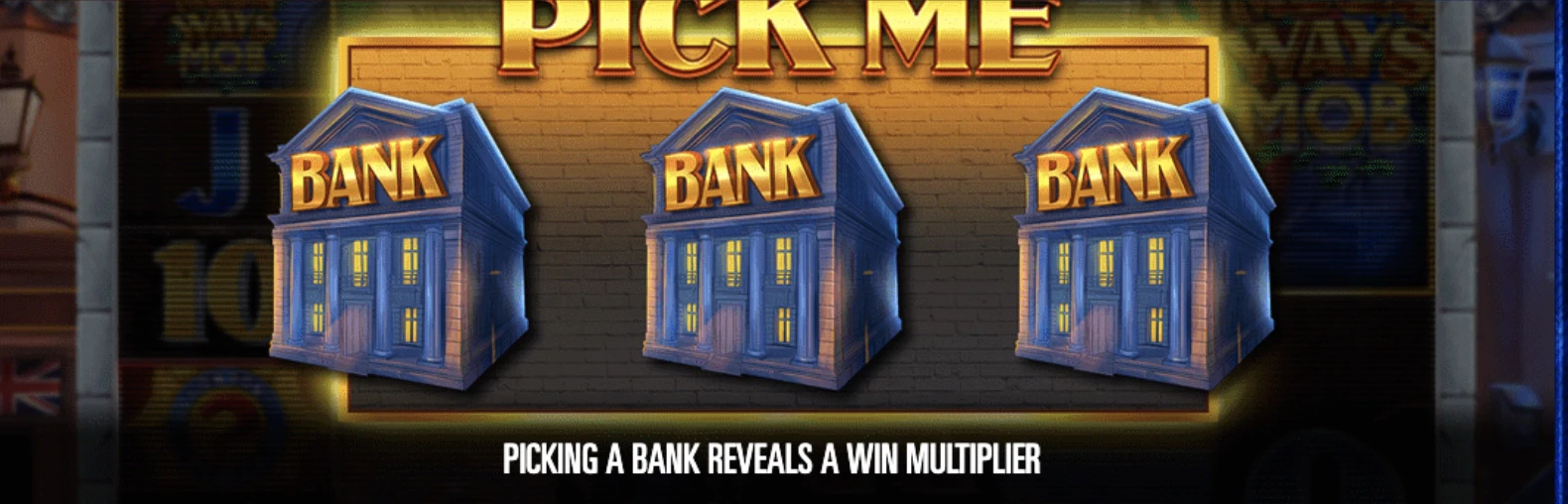 Fonctionnalité Bank sur la machine a sous Megaways Mob de Relax Gaming