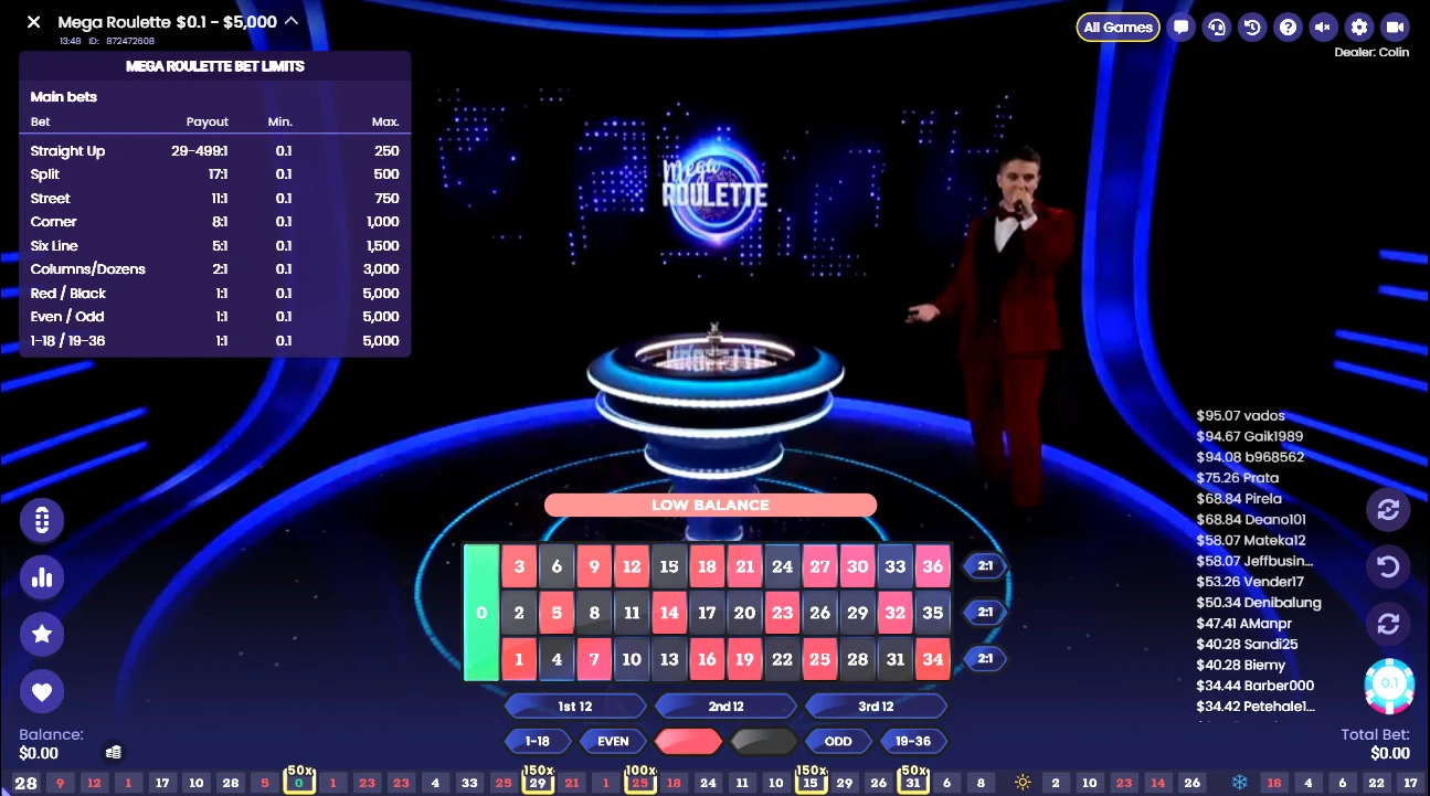 La Mega Roulette de Pragmatic Play vous permet de gagner beaucoup d’argent si la chance est avec vous