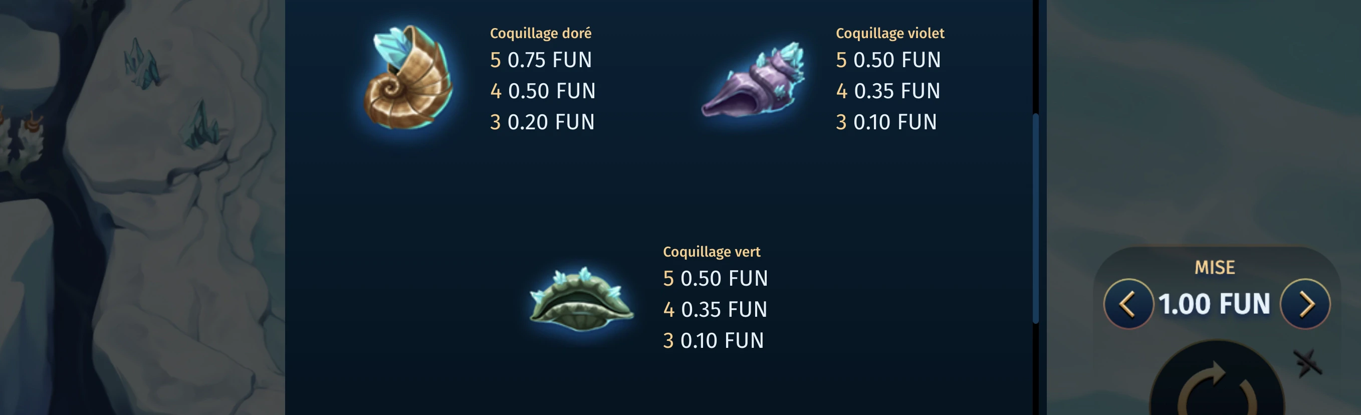Symboles non premiums sur la machine a sous Out of the Ice du provider Relax Gaming