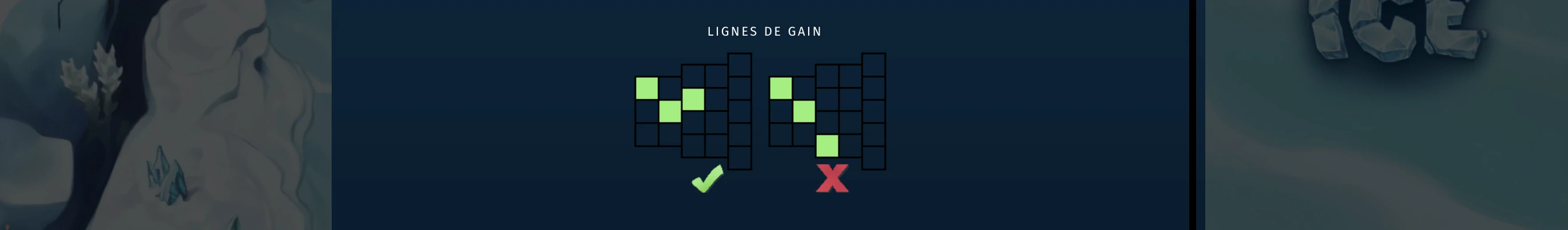 Exemple des connexions disponibles sur la machine a sous Out of the Ice du provider Relax Gaming