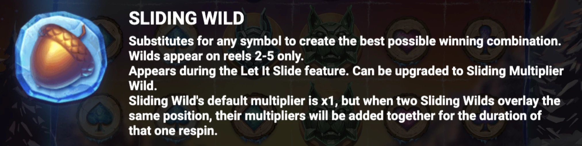 Symbole wild glissant sur la machine a sous Let It Slide du provider Jade Rabbit Studio en collaboration avec Yggdrasil Gaming