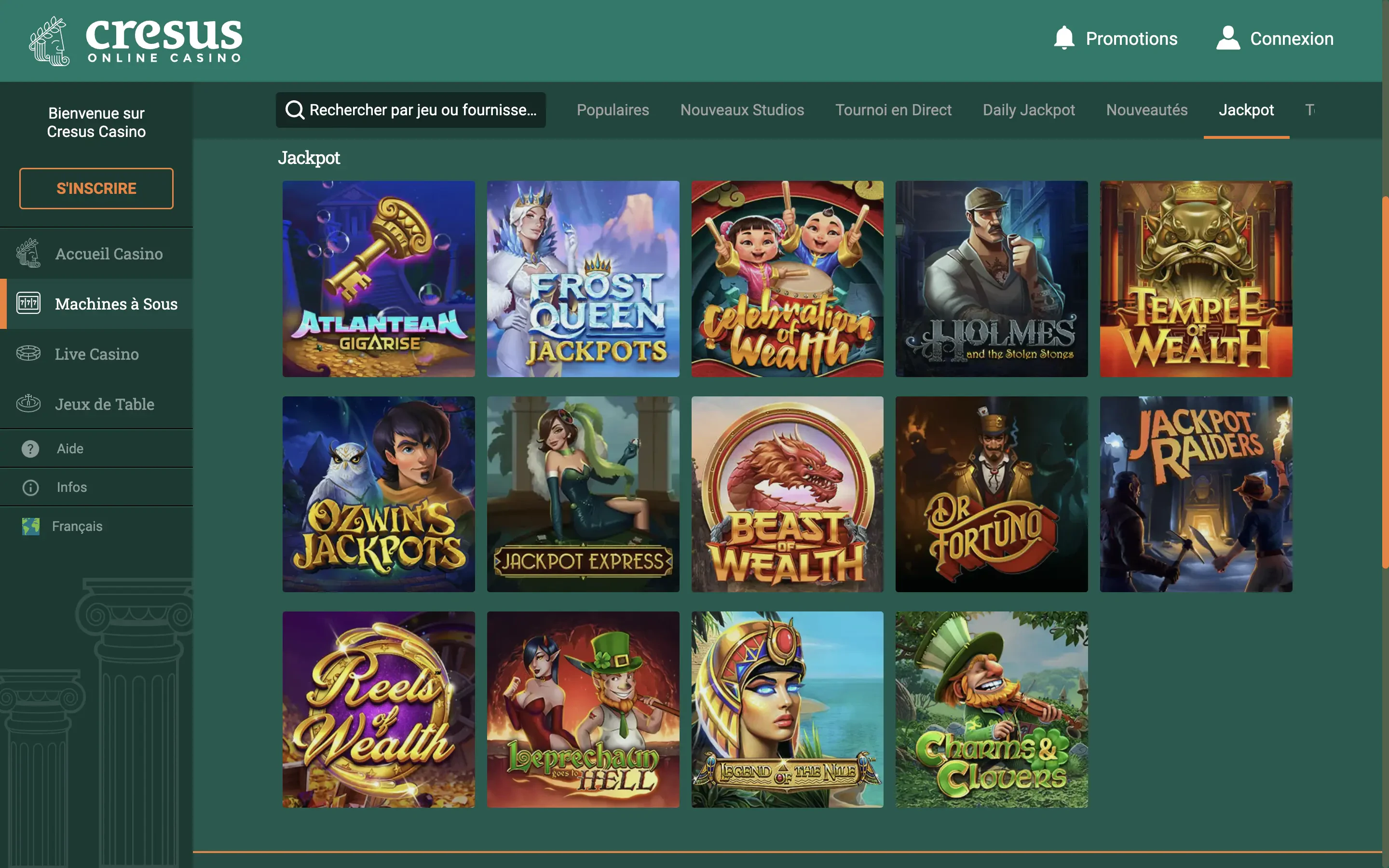 jackpots cresus