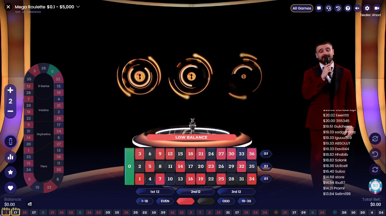 Mega roulette