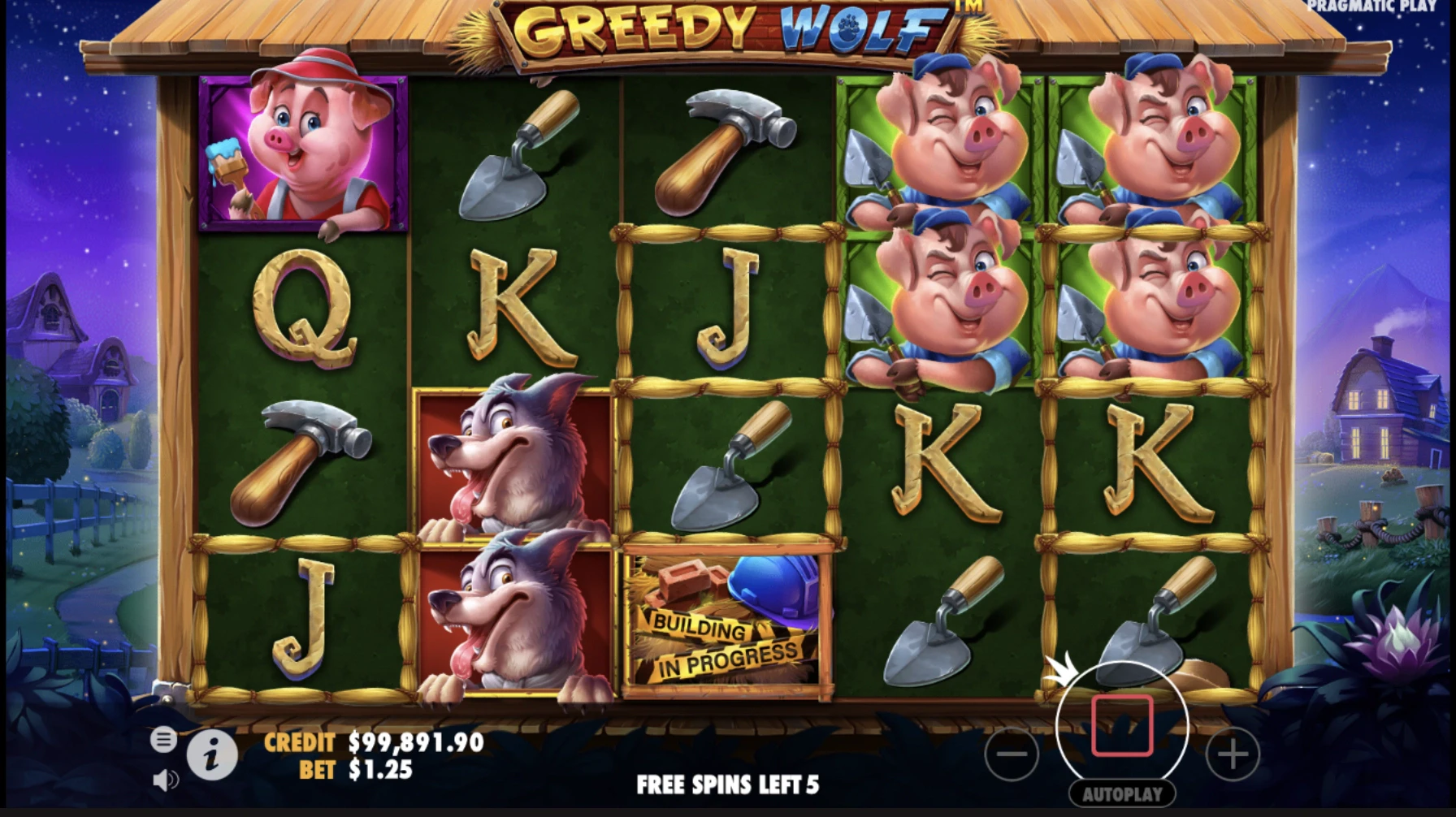 Explication des parties gratuites sur la machine à sous Greedy Wolf du provider Pragmatic Play