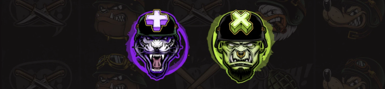 Symbole de la cougar et de l’orque sur la machine à sous Outlaws du provider Hacksaw Gaming
