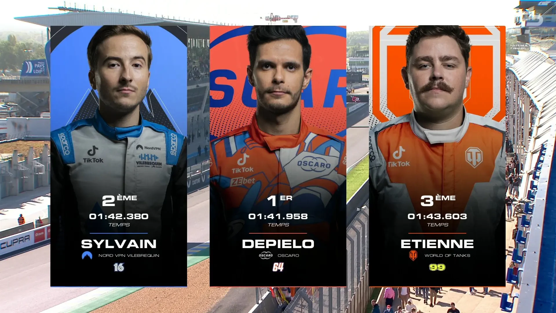 Le top 3 des qualifications du GP Explorer