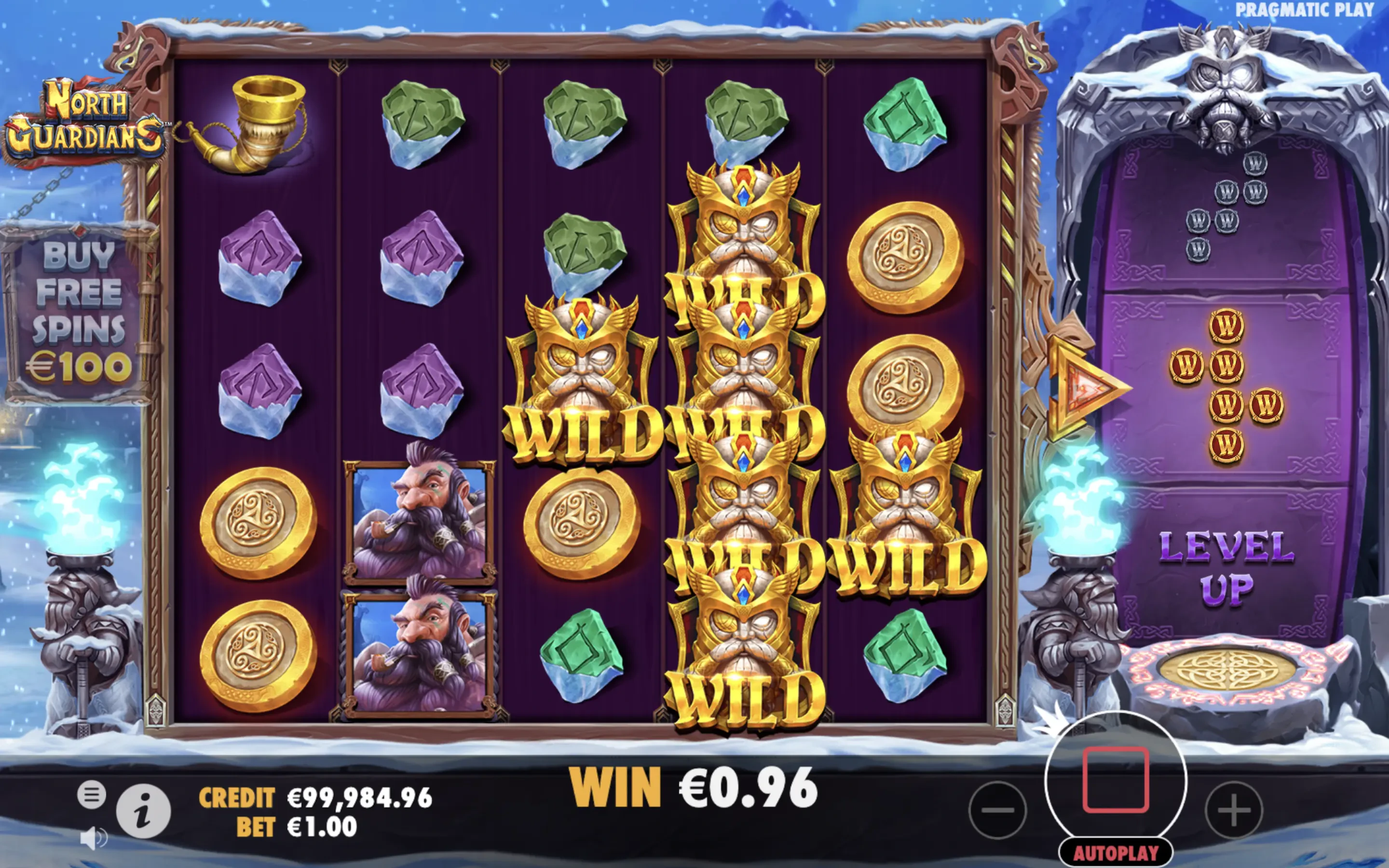 La fonctionnalité Wild Pattern Wheel de North Guardians