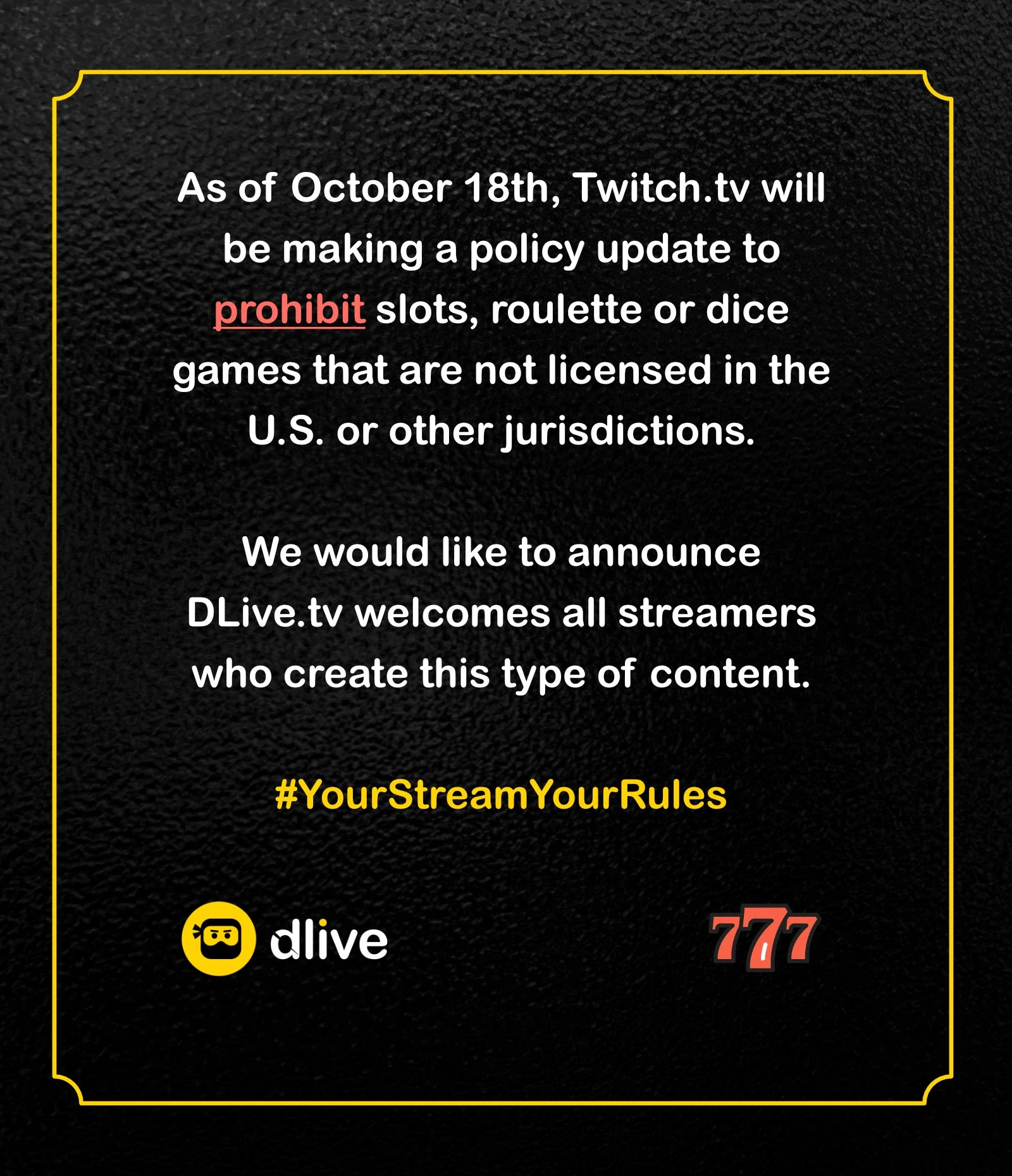stream slots dlive