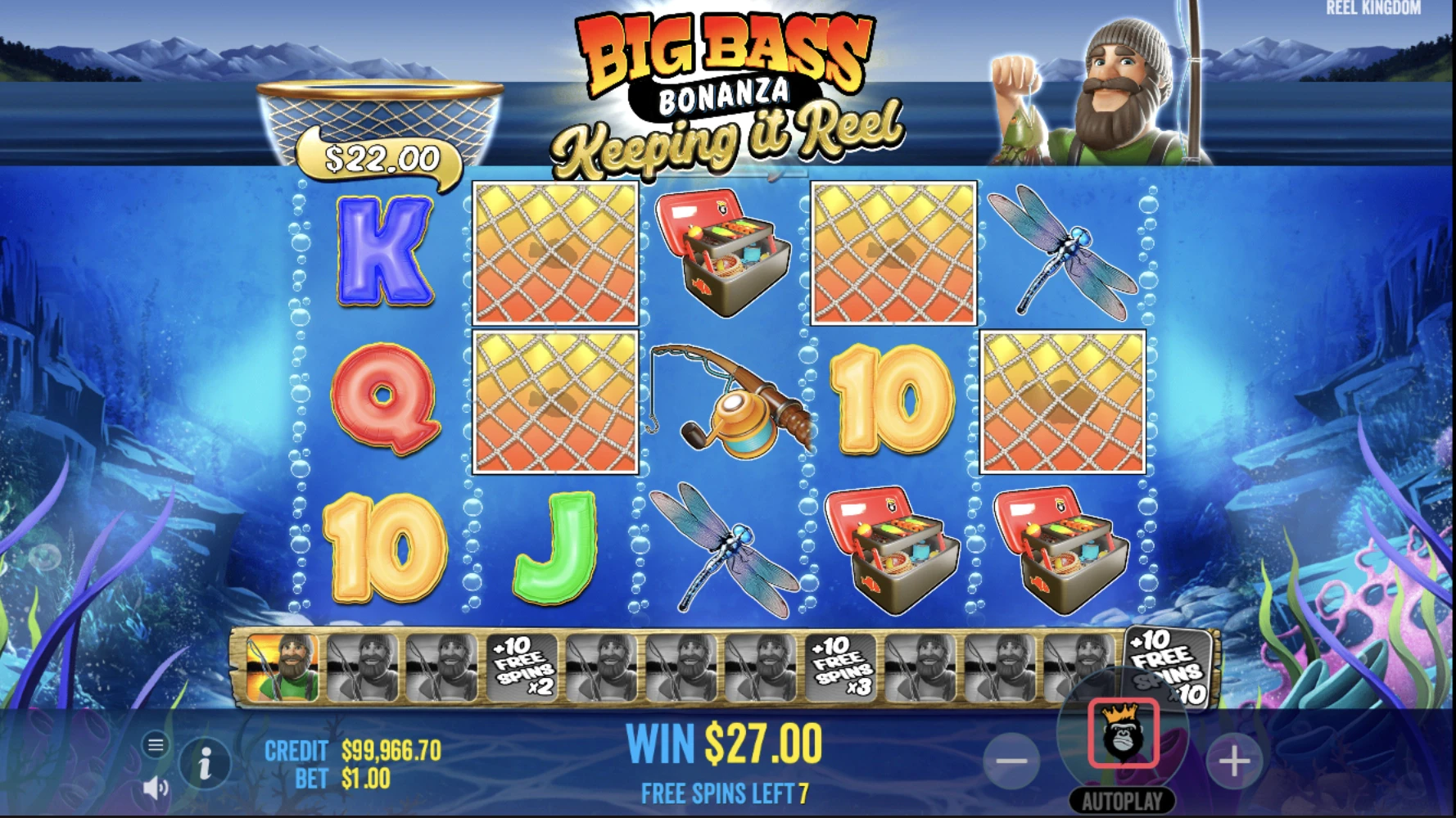 La passoire est une très grande nouveauté sur les créations Big Bass Bonanza