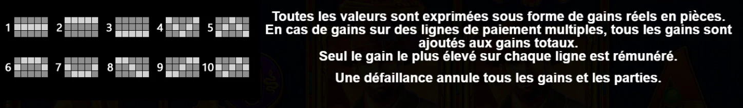 10 lignes de paiement sont disponibles sur cette machine à sous de Pragmatic Play