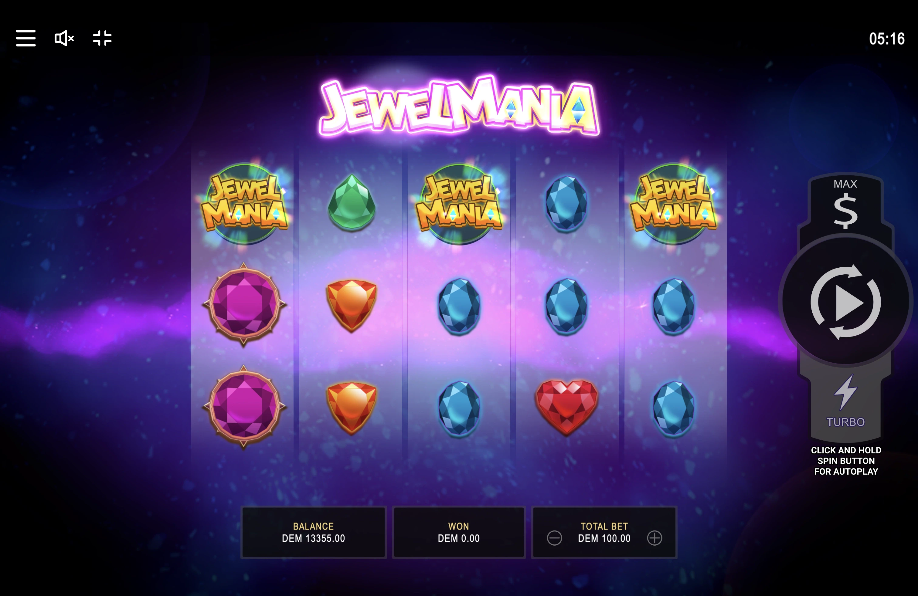 3 symboles scatter pour obtenir les parties gratuites
