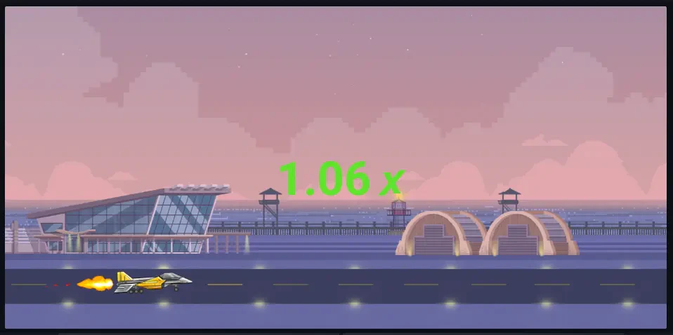 Jet is about to take off.