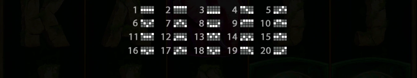 20 lignes différentes sont disponibles sur cette machine à sous de Pragmatic Play