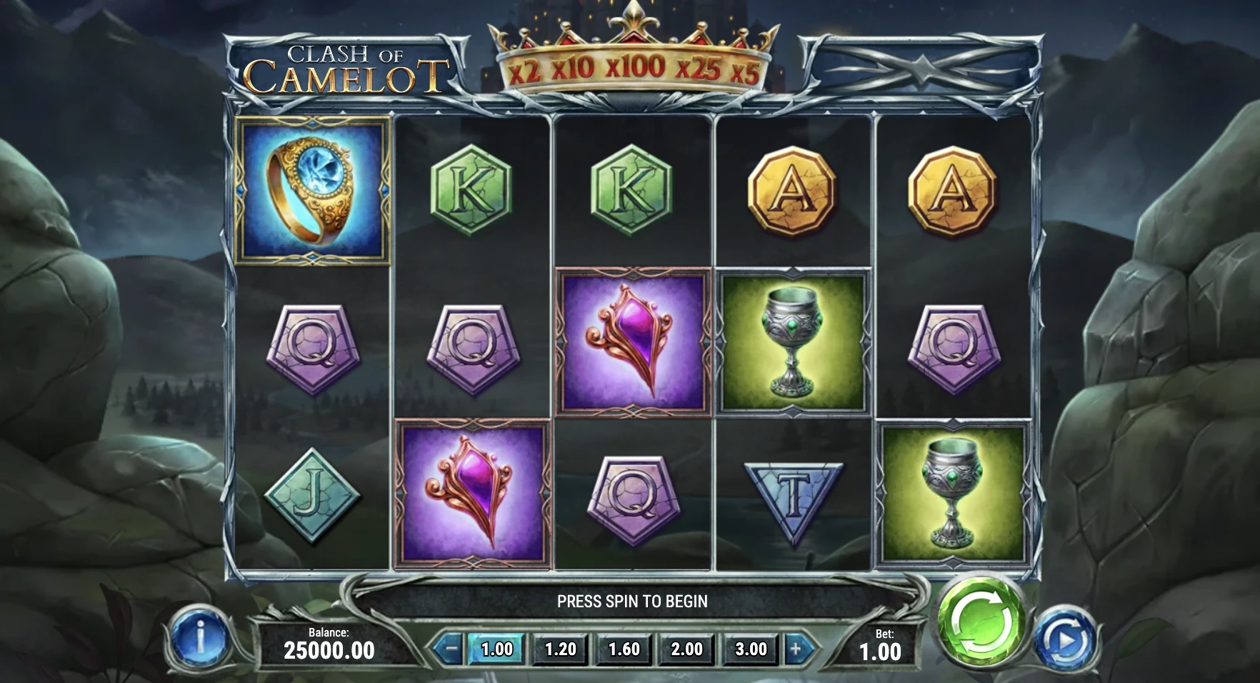 La grille de départ de ce provider est très classique dans le monde du casino