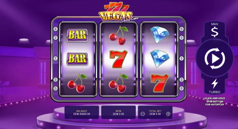 jeu de base de 777 vegas showtime