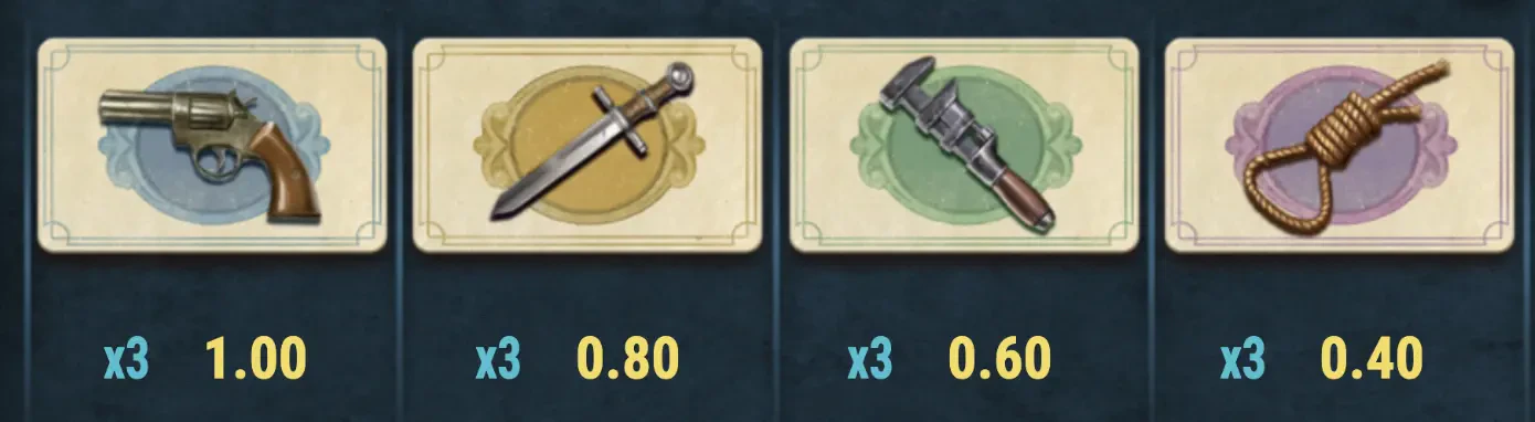 Riddle Reels: A Case of Riches low symbols