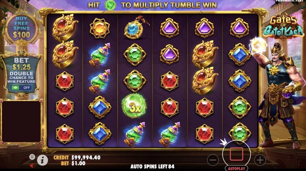 D : La fonctionnalité se déclenche à n’importe quel tour de jeu où aucun symbole scatter n’apparait