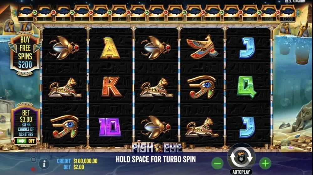 D : La grille de départ du jeu est composée de 5 colonnes avec 3 symboles