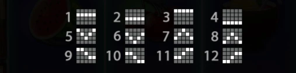 D : Il vous sera possible de retrouver 12 lignes différentes sur cette création de Pragmatic Play