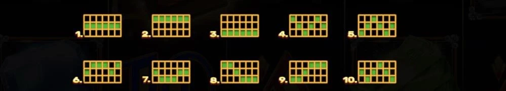 D : 10 lignes de paiement différentes existent sur ce jeu de Spinomenal
