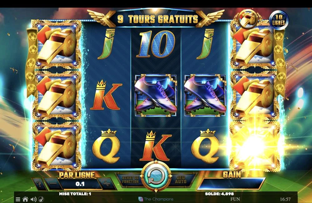 D : Vous aurez le droit à 10 parties gratuites sur cette machine à sous de Spinomenal