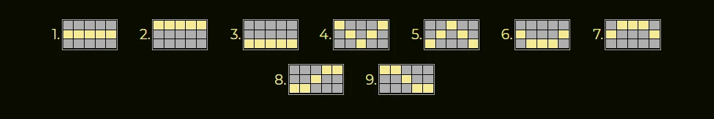T : Il vous sera possible de retrouver jusqu’à 9 lignes différentes sur cette machine à sous