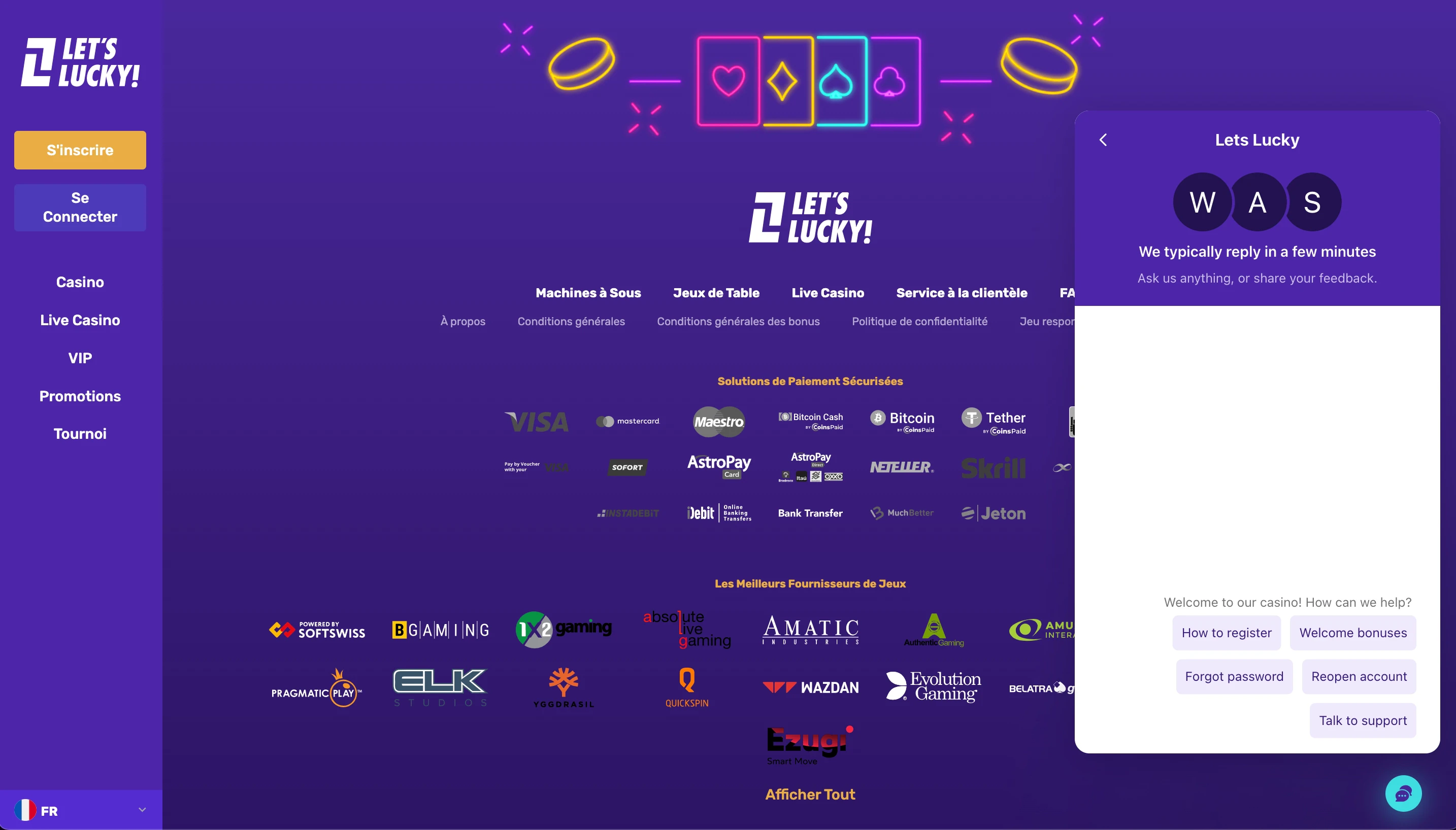 service client letslucky