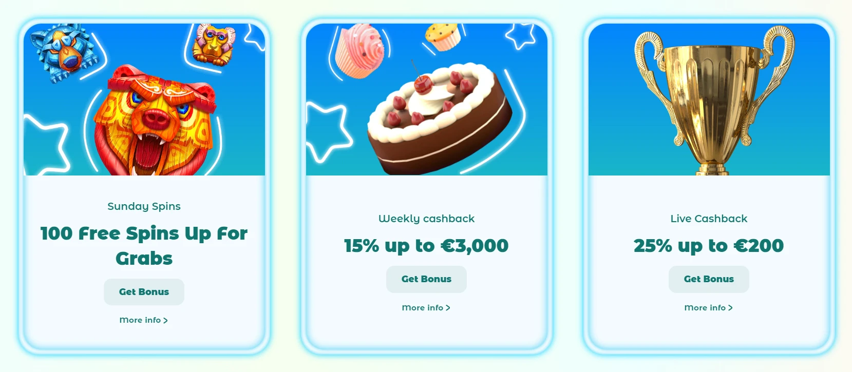 weekly bonuses