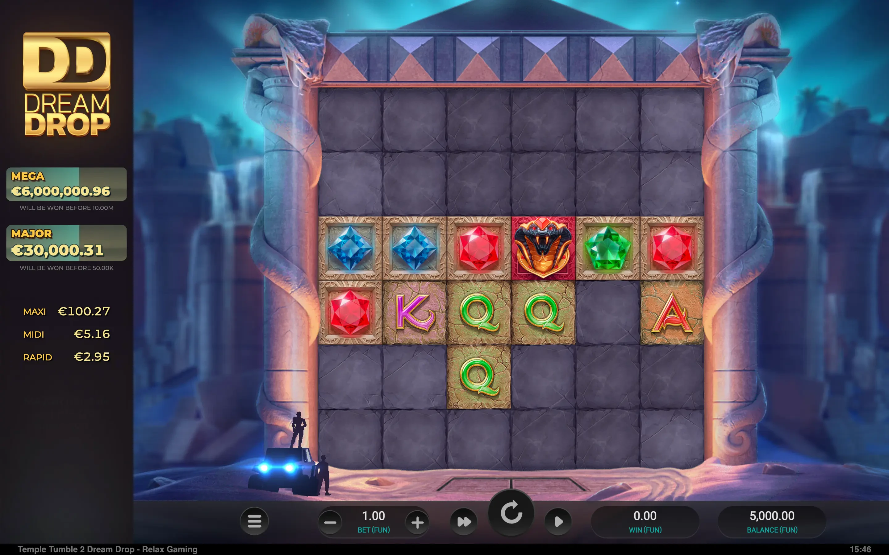 C'est sur Temple Tumple 2 Dream Drop que le joueur a remporté son jackpot