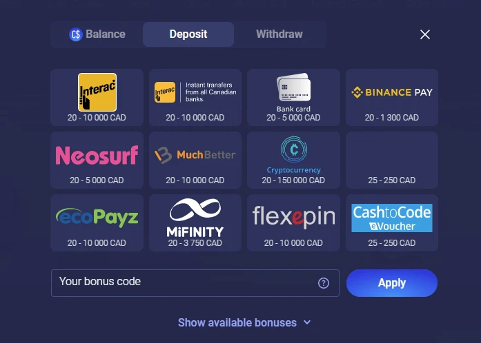 deposit