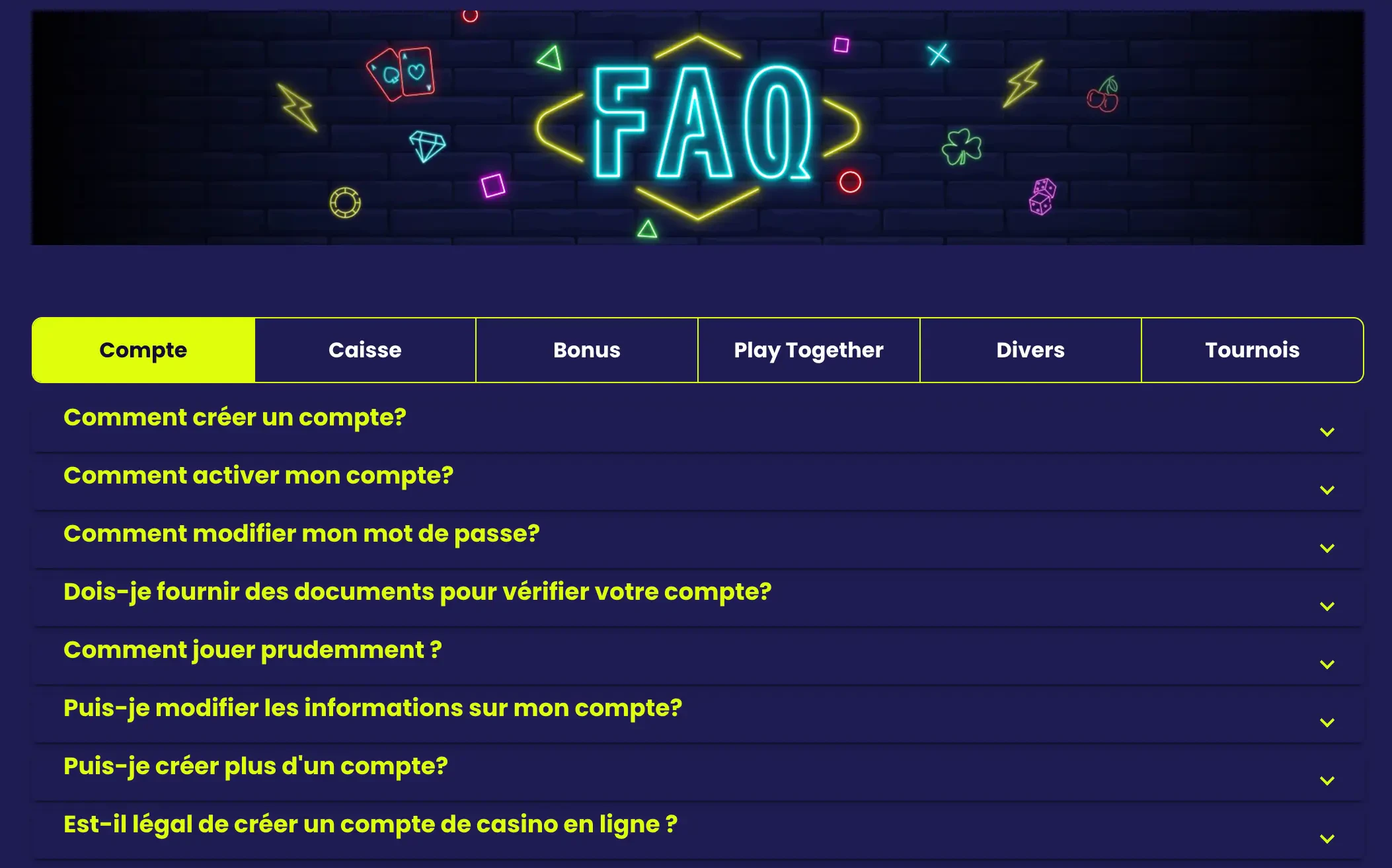 CasinoTogether FAQ