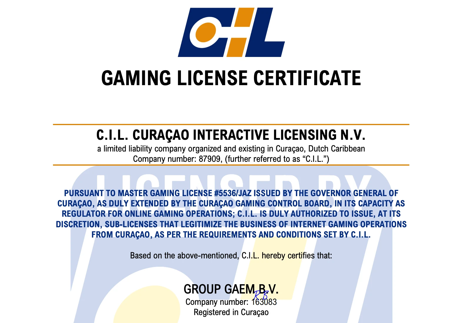 licence seven casino