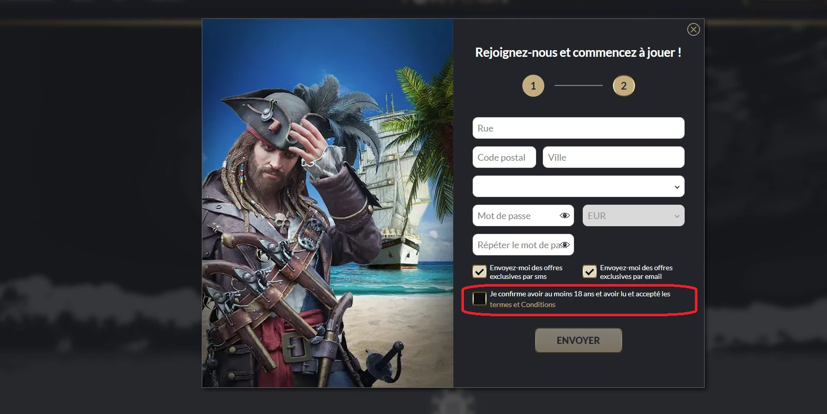 Confirmer avoir plus de 18 ans