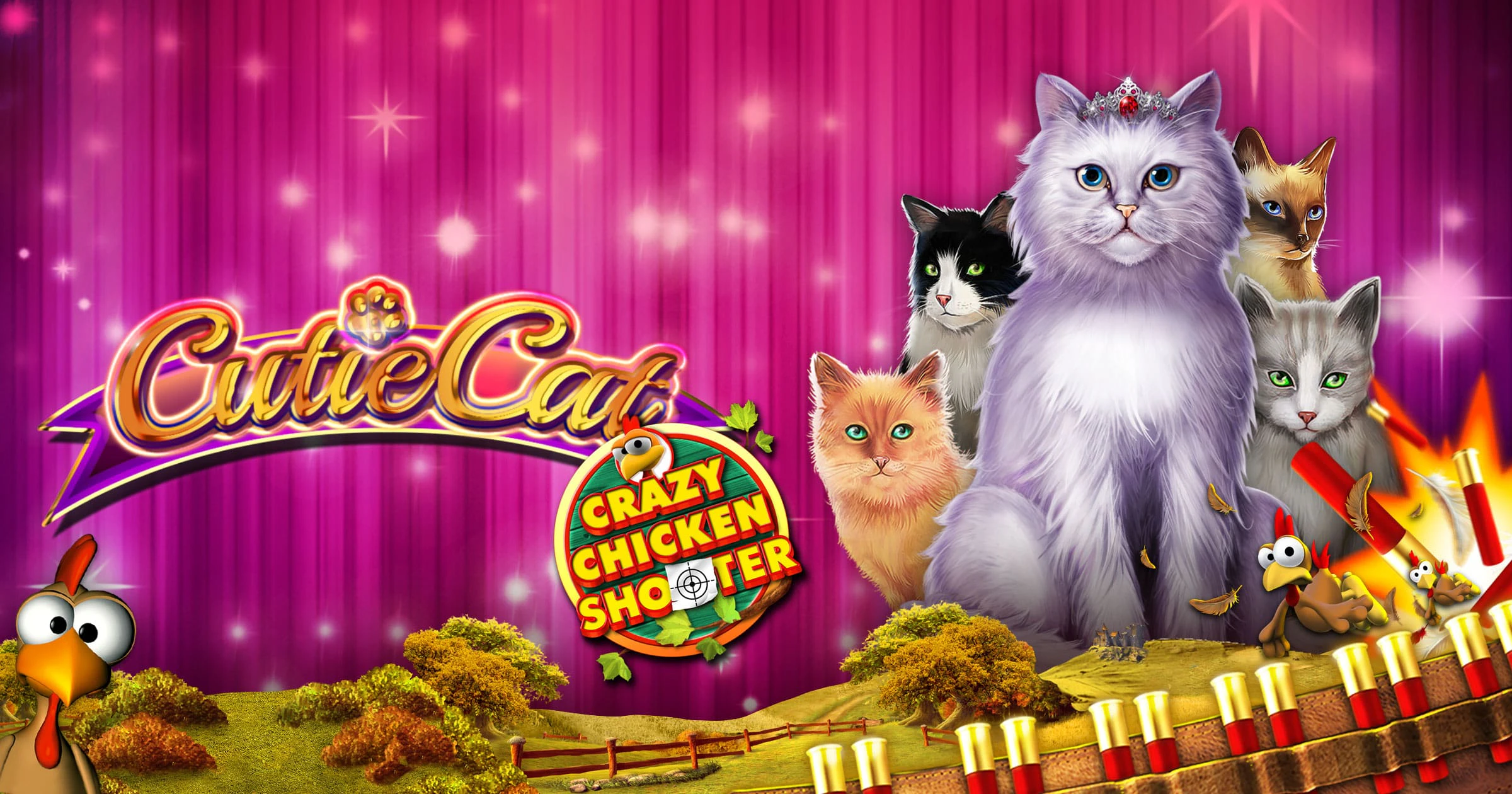 Cutie Cat Crazy Chicken Shooter