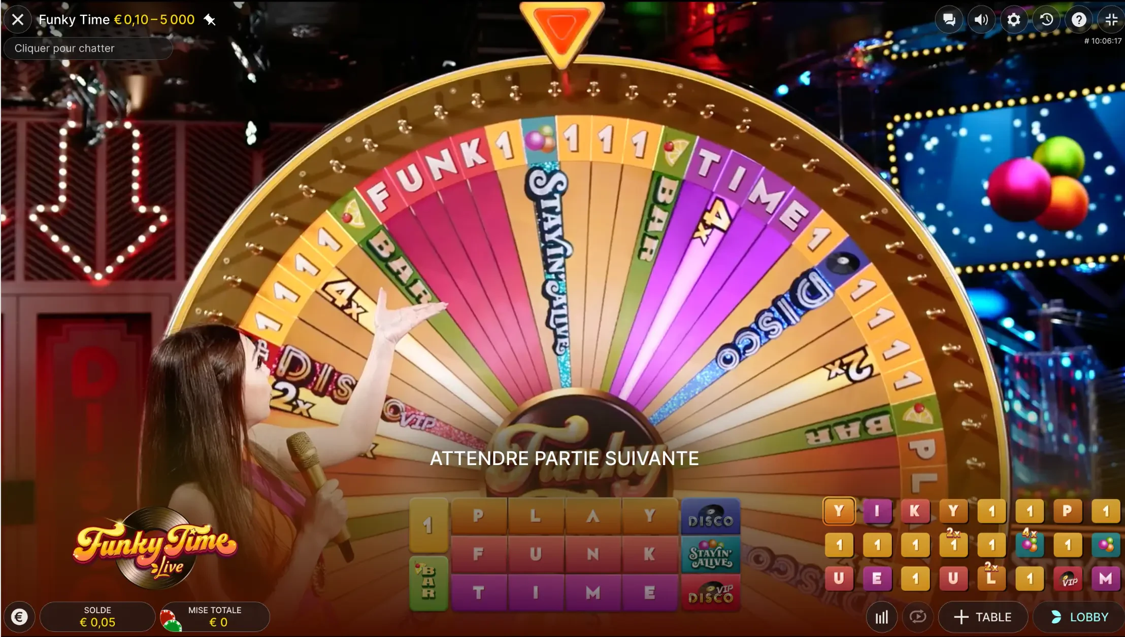 tour de jeu funky time live