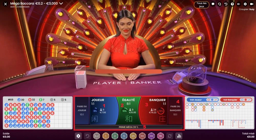 Baccarat 1 Mega Baccarat