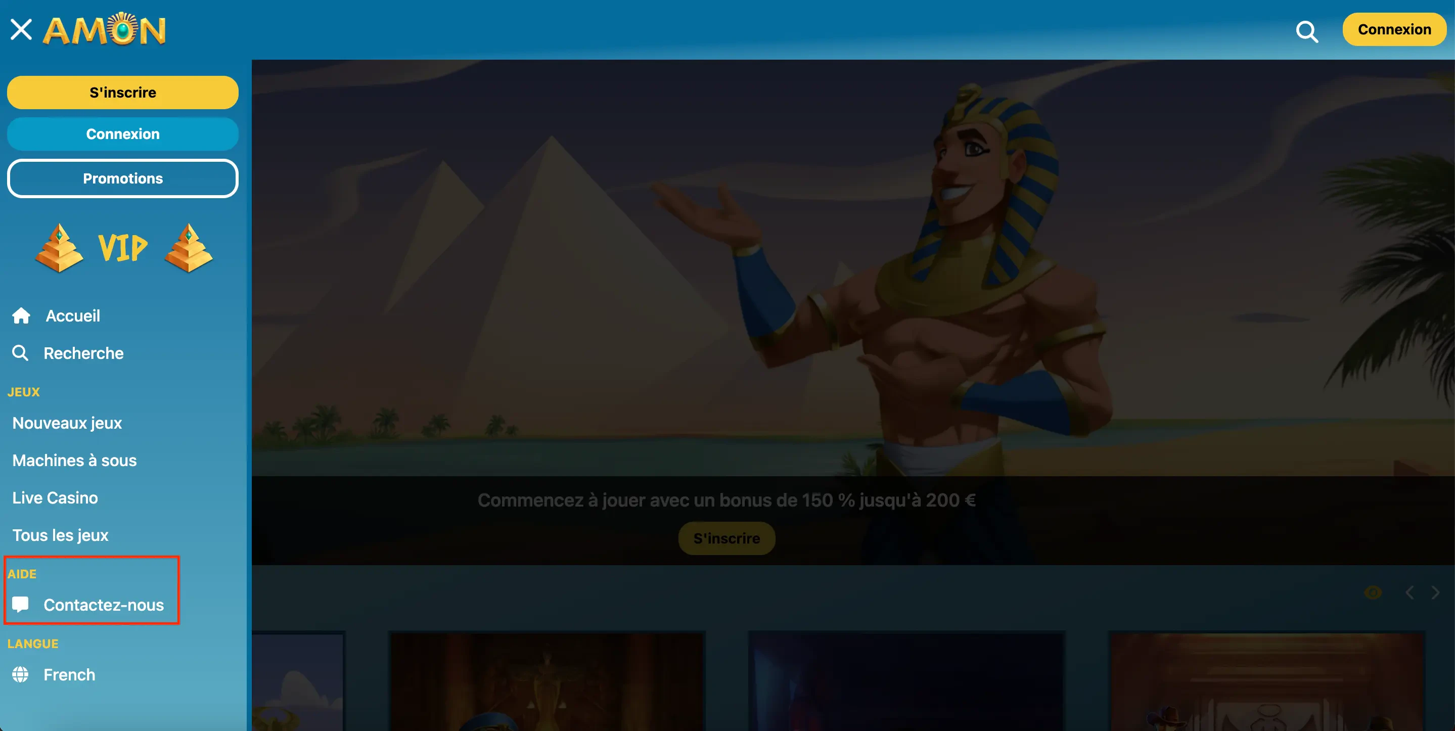 Amon Casino Live Chat